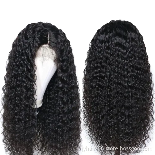 Short Curly Lace Wig Human Hair Bob Cut Full Lace Wigs With BaBy Hair Virgin Brazilian Bob Curly Lace Front Wig